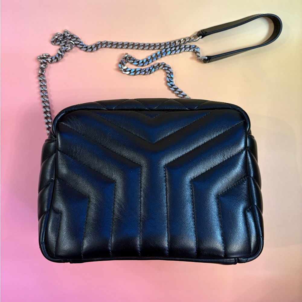 Saint Laurent Loulou Bowling Bag in Black